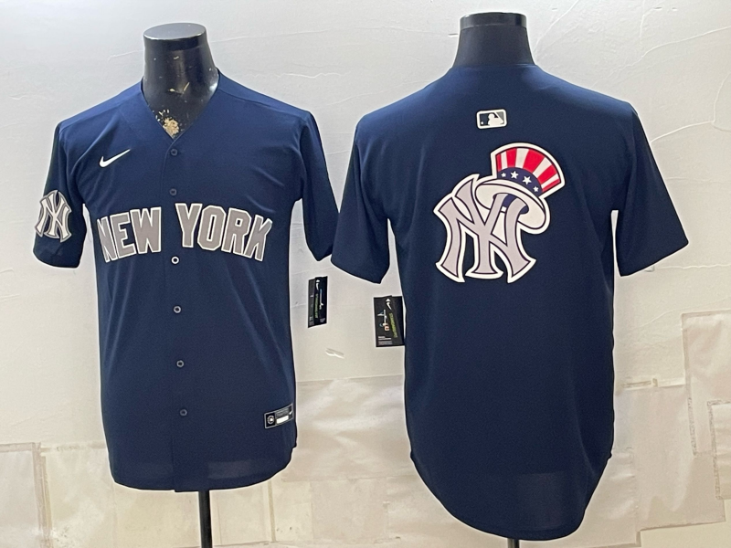 Men 2026 New York Yankees blank blue Nike MLB Jersey 082910016